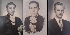 Fotos dos anosn 1940: (1) Alexandre Miguel (“Bueno”), (2) Dr. Halley Henares e
(3) Antônio Humberto Falleiros
(fotos do arquivo do escritor Celso Barbosa Sandoval)
