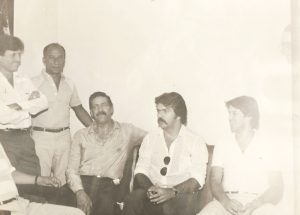 Em foto de 10 de março de 1983, da inauguração da 94 FM, da primeira de Ituverava. (1) o prefeito Orando Seixas Rego (in memoriam), (2) o vice-prefeito Lúcio Adalberto Lima Machado (in memoriam), (3) o presidente do diretório municipal do PBDB de Ituverava, José Roberto Nogueira (“Pagão”), (4) o radialista Luiz Fernando Henrique dos Santos, que foi fundado da rádio, e (5) advogado de São Paulo, cujo nome não foi identificado<br>  