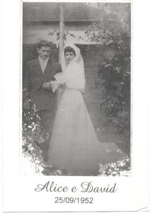 Em 25 de setembro de 1.952, casavam-se David Pedro e Alice Alves Pedro. São seus filhos Tânia Alves Pedro; Eliana Alves Pedro Gibaile, casada com Marcos Gibaile; Sandra Alves Pedro Machado, casada com Paulo Roberto Machado e David Pedro Júnior, casado com Maria da Conceição Pedro. O casal era proprietário do Bar e Restaurante do David, instalado na Avenida Dr. Soares de Oliveira, onde hoje é Loja Nissei, e considerado um dos mais modernos e completos da região nos anos 60 e 70